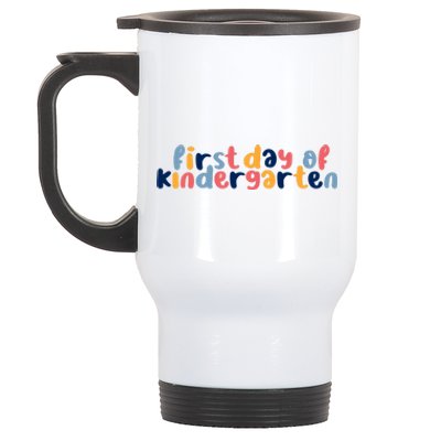 First Day Of Kindergarten Colorful Cute Stainless Steel Travel Mug