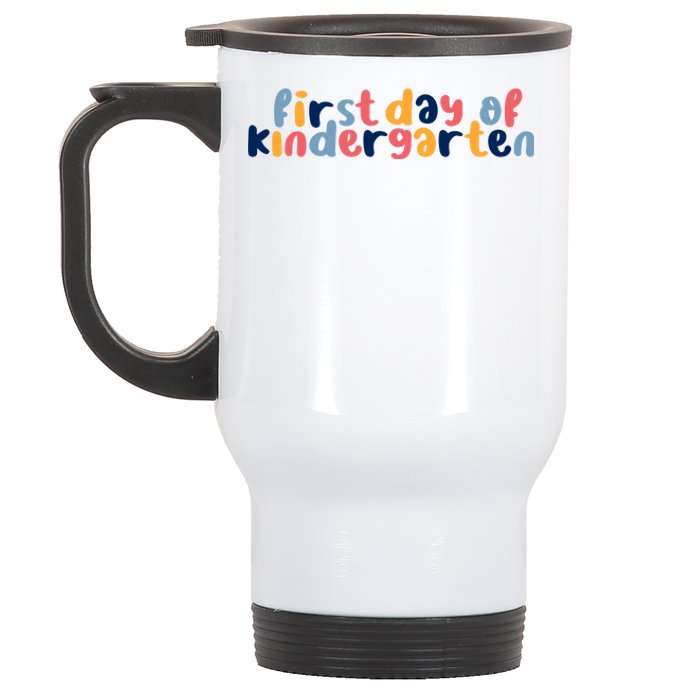 First Day Of Kindergarten Colorful Cute Stainless Steel Travel Mug