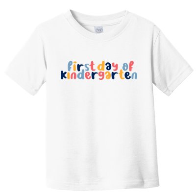 First Day Of Kindergarten Colorful Cute Toddler T-Shirt