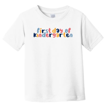 First Day Of Kindergarten Colorful Cute Toddler T-Shirt