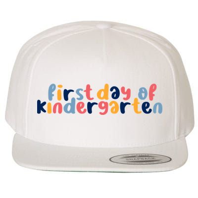 First Day Of Kindergarten Colorful Cute Wool Snapback Cap