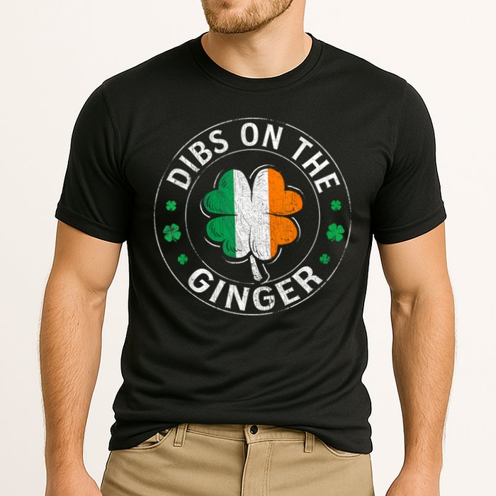Funny Dibs On The Ginger St Patricks Day Shamrock Performance Shirt