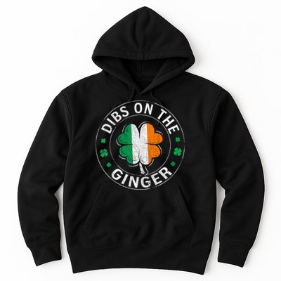 Funny Dibs On The Ginger St Patricks Day Shamrock Hoodie
