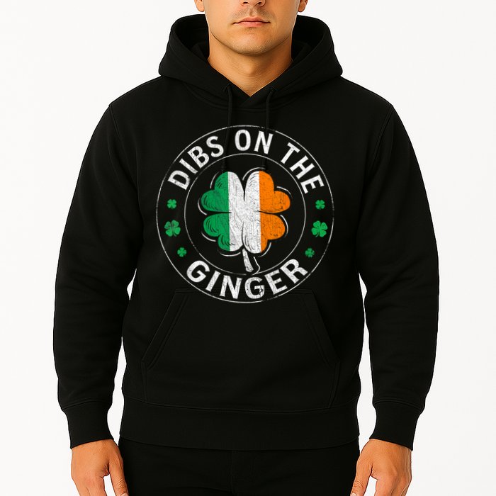 Funny Dibs On The Ginger St Patricks Day Shamrock Hoodie