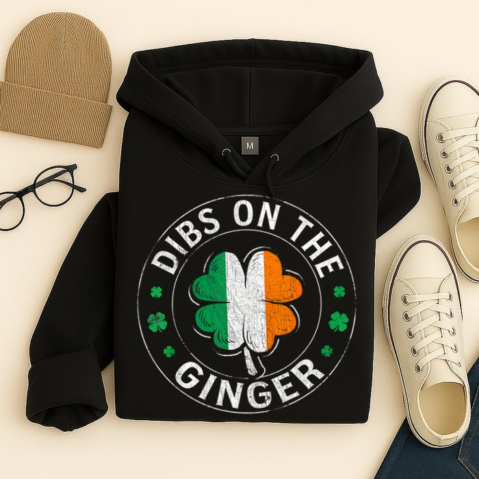 Funny Dibs On The Ginger St Patricks Day Shamrock Hoodie