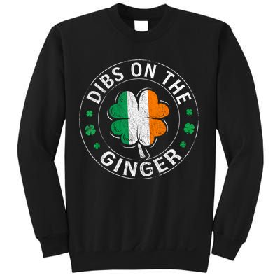 Funny Dibs On The Ginger St Patricks Day Shamrock Sweatshirt