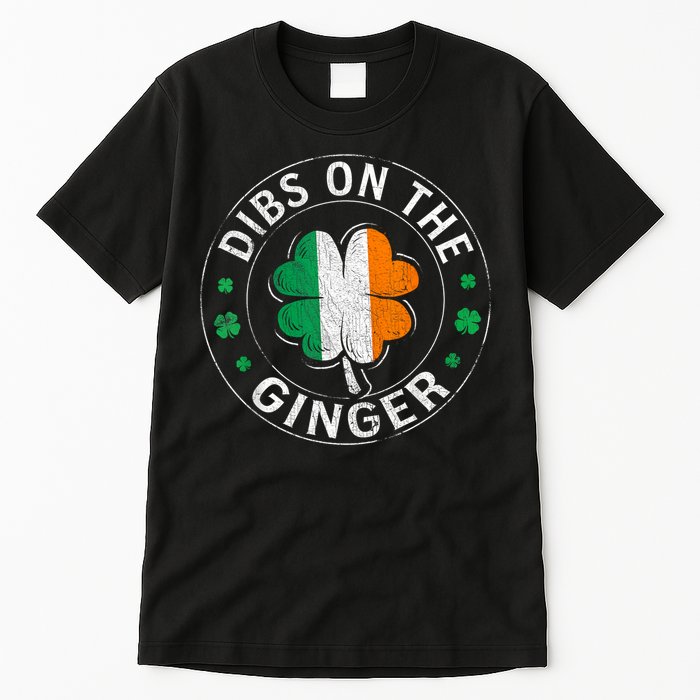 Funny Dibs On The Ginger St Patricks Day Shamrock Tall T-Shirt