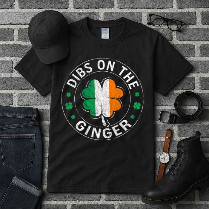 Funny Dibs On The Ginger St Patricks Day Shamrock Tall T-Shirt