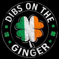 Funny Dibs On The Ginger St Patricks Day Shamrock Tall T-Shirt