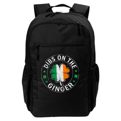 Funny Dibs On The Ginger St Patricks Day Shamrock Backpack