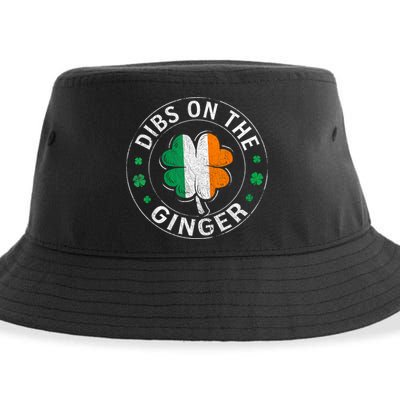 Funny Dibs On The Ginger St Patricks Day Shamrock Sustainable Bucket Hat