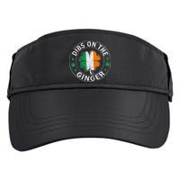 Funny Dibs On The Ginger St Patricks Day Shamrock Adult Drive Performance Visor
