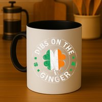 Funny Dibs On The Ginger St Patricks Day Shamrock Mug