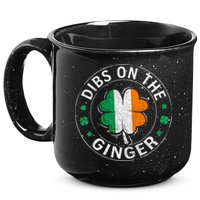 Funny Dibs On The Ginger St Patricks Day Shamrock 15oz Campfire Ceramic Mug