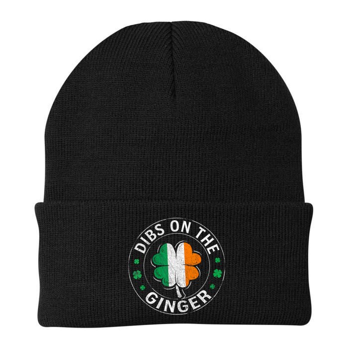 Funny Dibs On The Ginger St Patricks Day Shamrock Beanie