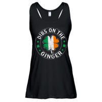 Funny Dibs On The Ginger St Patricks Day Shamrock Ladies Essential Flowy Tank