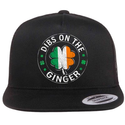 Funny Dibs On The Ginger St Patricks Day Shamrock Flatbill Hat