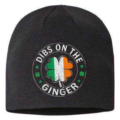 Funny Dibs On The Ginger St Patricks Day Shamrock Sustainable Beanie