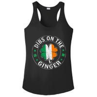 Funny Dibs On The Ginger St Patricks Day Shamrock Ladies PosiCharge Competitor Racerback Tank