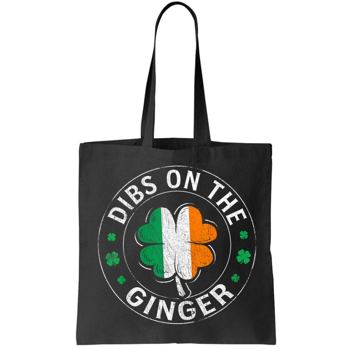 Funny Dibs On The Ginger St Patricks Day Shamrock Bag