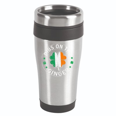 Funny Dibs On The Ginger St Patricks Day Shamrock 16oz Travel Tumbler