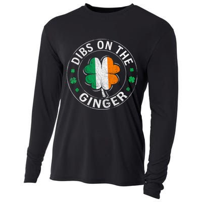 Funny Dibs On The Ginger St Patricks Day Shamrock Cooling Performance Long Sleeve Crew