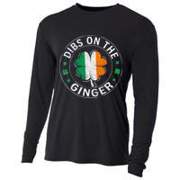 Funny Dibs On The Ginger St Patricks Day Shamrock Cooling Performance Long Sleeve Crew