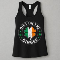 Funny Dibs On The Ginger St Patricks Day Shamrock Womens Tank Top
