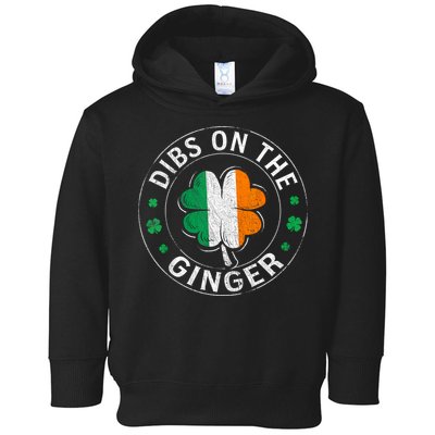 Funny Dibs On The Ginger St Patricks Day Shamrock Toddler Hoodie