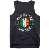Funny Dibs On The Ginger St Patricks Day Shamrock Tank Top