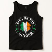 Funny Dibs On The Ginger St Patricks Day Shamrock Tank Top