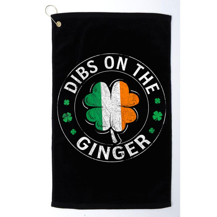 Funny Dibs On The Ginger St Patricks Day Shamrock Golf Towel