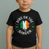 Funny Dibs On The Ginger St Patricks Day Shamrock Toddler T-Shirt