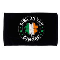 Funny Dibs On The Ginger St Patricks Day Shamrock Microfiber Hand Towel