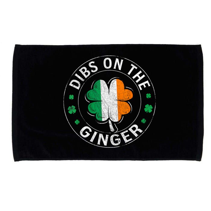 Funny Dibs On The Ginger St Patricks Day Shamrock Microfiber Hand Towel
