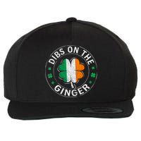 Funny Dibs On The Ginger St Patricks Day Shamrock Wool Snapback Cap