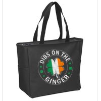 Funny Dibs On The Ginger St Patricks Day Shamrock Zip Tote Bag