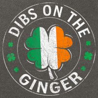 Funny Dibs On The Ginger St Patricks Day Shamrock Cotton Canvas Backpack