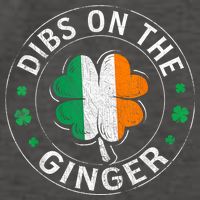 Funny Dibs On The Ginger St Patricks Day Shamrock Vector Backpack