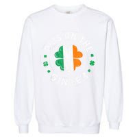 Funny Dibs On The Ginger St Patricks Day Shamrock Garment-Dyed Sweatshirt