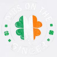 Funny Dibs On The Ginger St Patricks Day Shamrock Garment-Dyed Sweatshirt