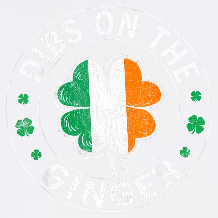 Funny Dibs On The Ginger St Patricks Day Shamrock Garment-Dyed Sweatshirt