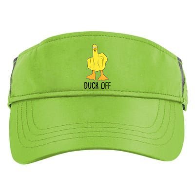 Funny Duck Off Middle Finger Adult Drive Performance Visor