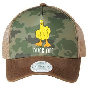 Funny Duck Off Middle Finger Legacy Tie Dye Trucker Hat