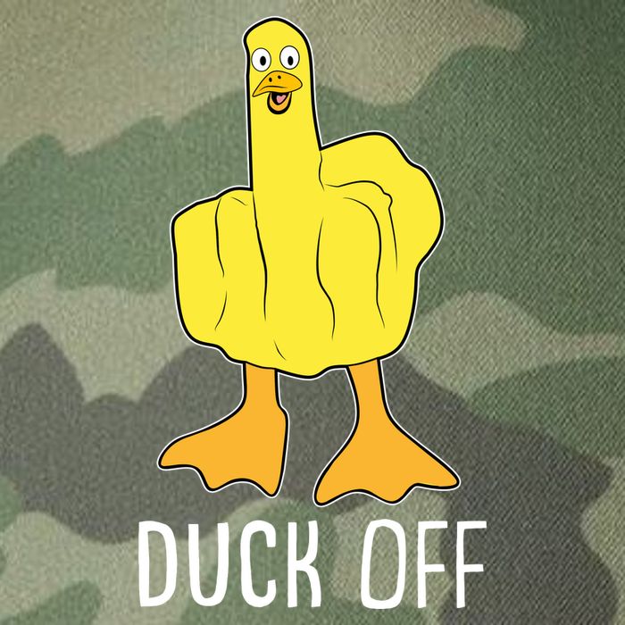 Funny Duck Off Middle Finger Legacy Tie Dye Trucker Hat