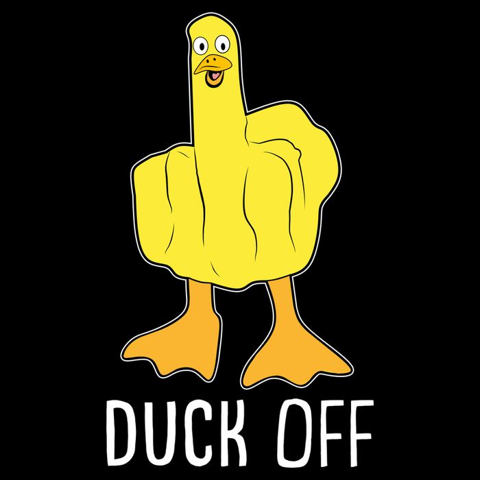 Funny Duck Off Middle Finger Performance Shirt