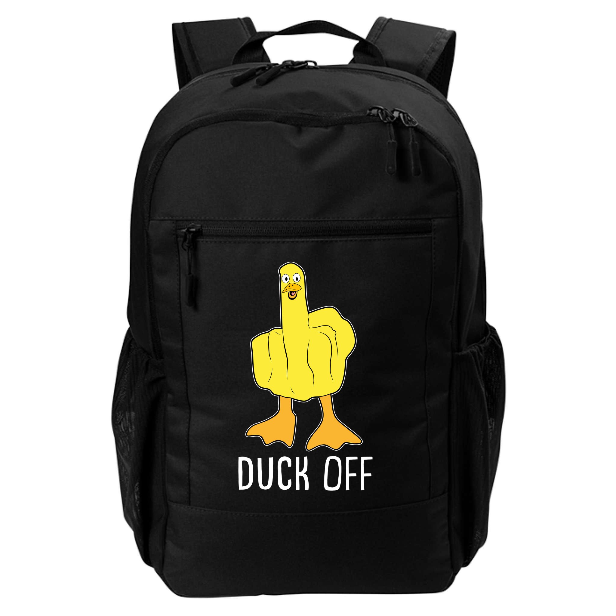 Funny Duck Off Middle Finger Backpack
