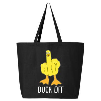 Funny Duck Off Middle Finger 25L Jumbo Tote