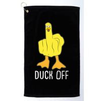 Funny Duck Off Middle Finger Golf Towel
