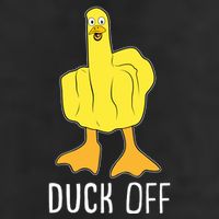 Funny Duck Off Middle Finger Golf Towel